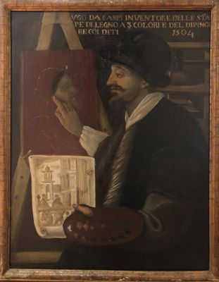 Antonio Montanari, detto il Postetta - Portrait of Ugo da Carpi