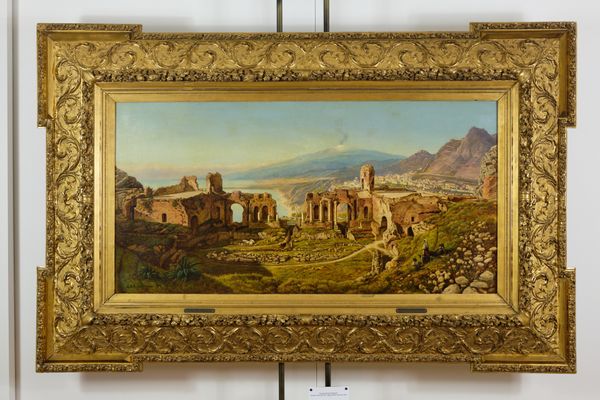Gustave Adolf Amberger - Vue de Taormine