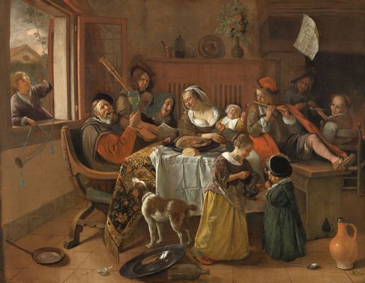 Jan Havickszoon Steen - The cheerful family