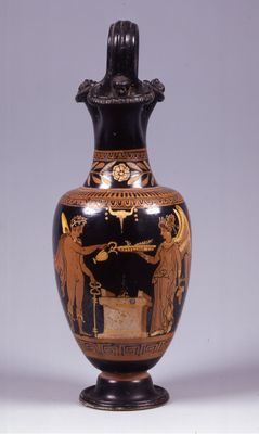 Oinochoe with Hermes and Nike 