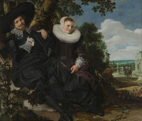 Portrait de mariage d'Isaac Massa et Beatrix van der Laen