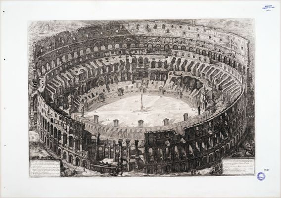 Giovan Battista Piranesi - Veduta dell'Anfiteatro Flavio, detto il Colosseo