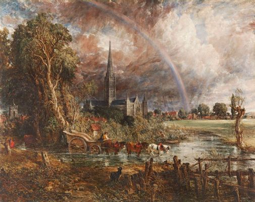 John Constable - Salisbury Cathedral seen from the lawns