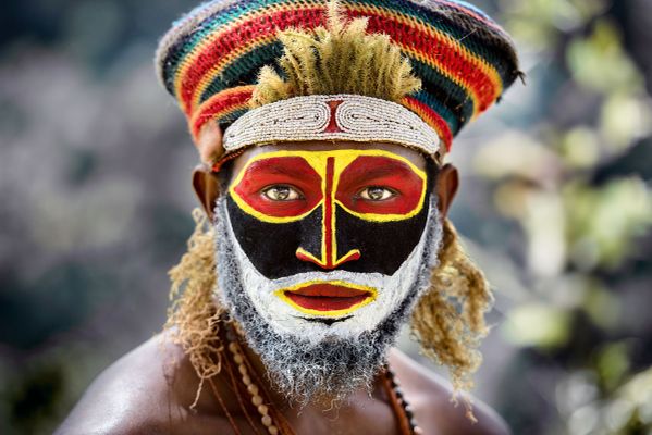 Kunai tribesman of Papua New Guinea