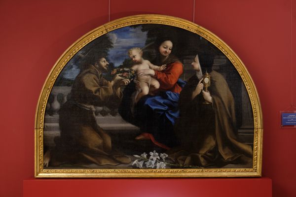 Lorenzo Berrettini - Madonna and Child between Saints Clare and Francis