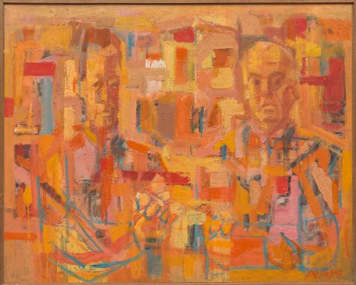 Orlando Pelayo - Portrait d'Albert Camus et Jean Grenier