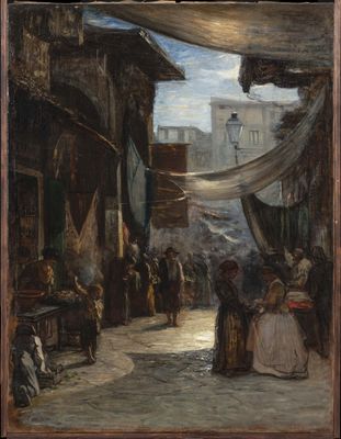 Antonio Fontanesi - antiguo mercado de florencia