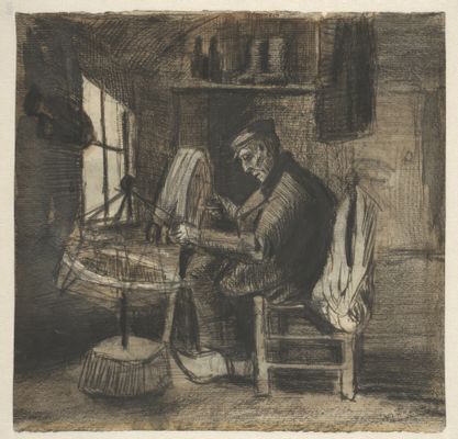 Vincent Van Gogh - Man spinning wool
