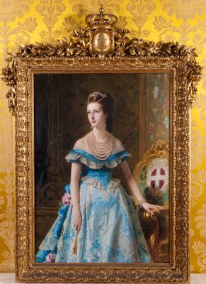 Giuseppe Bertini - Ritratto di Margherita di Savoia