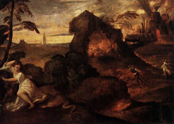 Tiziano Vecellio, detto Tiziano - Orpheus and Eurydice