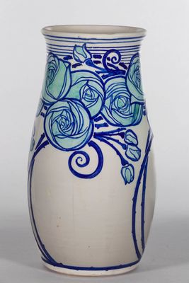 Galileo Chini - Vase aux roses stylisées