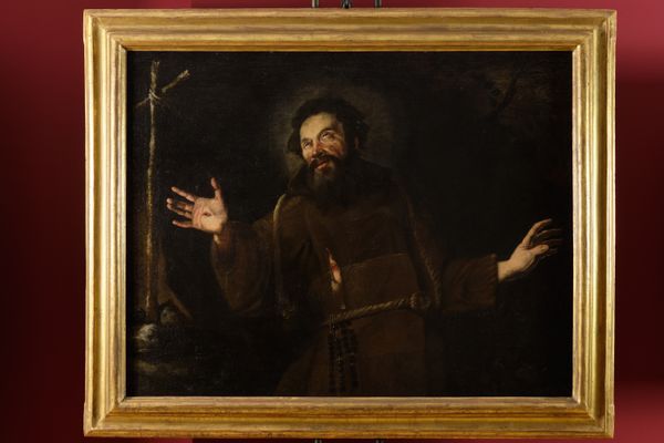 Bernardo Strozzi, detto il Cappuccino - Saint Francis of Assisi in prayer