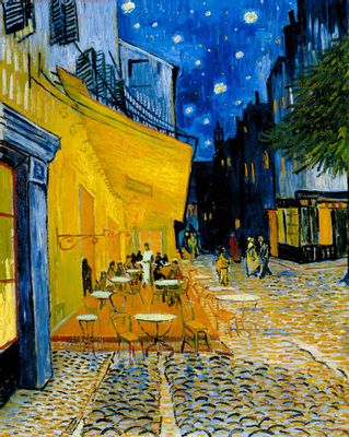 Vincent Van Gogh - Terrasse d'un café le soir ( Place du Forum )