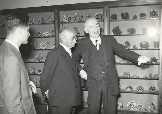 Visit of President Einaudi to the Museum
