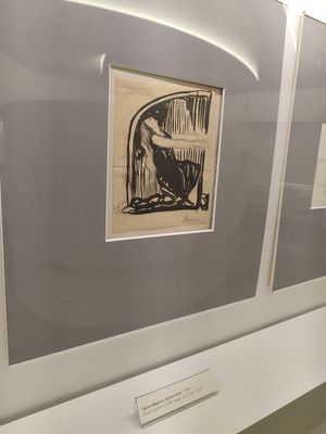 Umberto Boccioni - Figura allegorica inginocchiata
