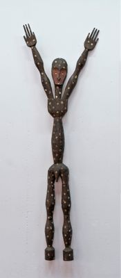Figura Ubanga Nyama Lengola (statua staccabile di un Cristo)