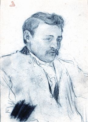 Pablo Gargallo - Portrait of young man, with mustache