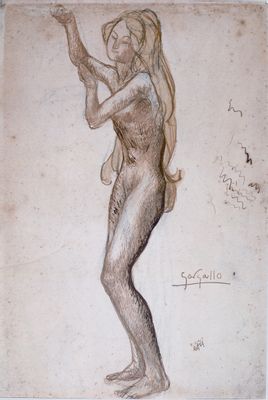 Pablo Gargallo - ragazza bionda nuda