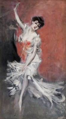 Giovanni Boldini - Portrait d'une danseuse de ballet