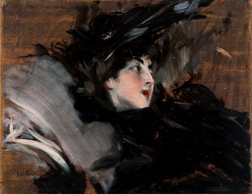 Giovanni Boldini - Dame au chapeau