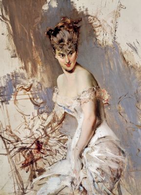 Giovanni Boldini - Portrait de l'actrice Alice Regnault
