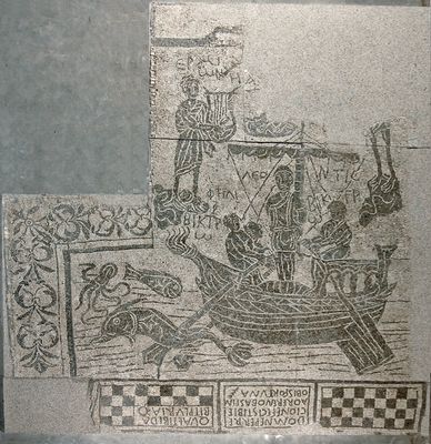 Mosaik mit Odysseus und den Sirenen
