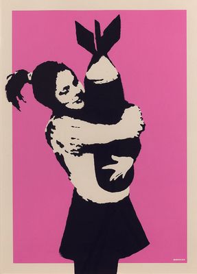 Banksy - Bombe d'amour (Bomb Hugger)