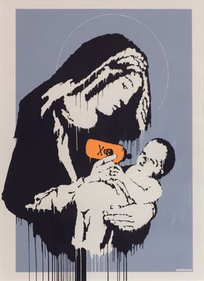 Banksy - Virgin Mary (Toxic Mary)