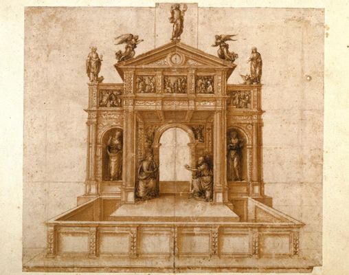 Agostino Busti, detto il Bambaia - Studio per un altare