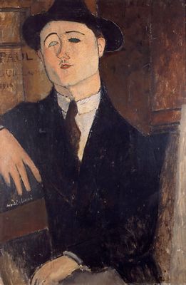 Amedeo Modigliani - Retrato de Paul Guillaume