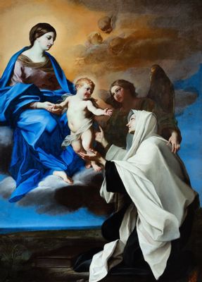 Carlo Maratta - La Vergine con il Bambino appaiono a santa Francesca Romana