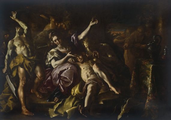 Bartolomeo Guidobono - Samson and Delilah