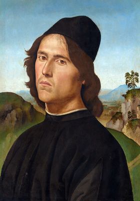 Pietro di Cristoforo Vannucci, detto Perugino - Ritratto di Lorenzo di Credi