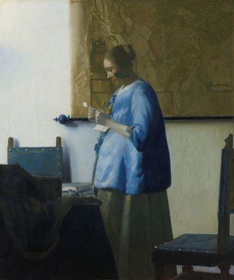 Johannes van der Meer, detto Vermeer - Mujer leyendo una carta