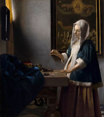 Johannes van der Meer, detto Vermeer - Mujer sosteniendo una balanza