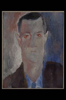 Carlo Levi - Portrait of Alberto Moravia