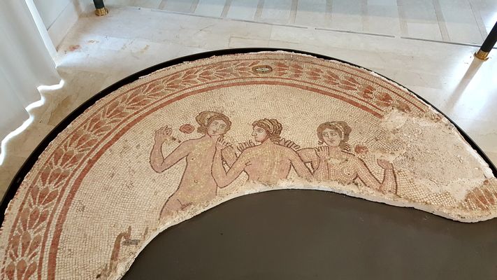 Mosaic floor of the Three Graces 