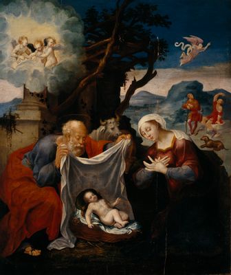 Pietro Negroni, detto Lo Zingarello - Natividad