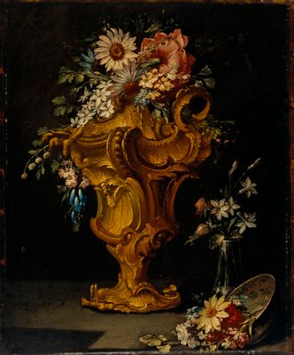 Gaspare Lopez, detto Gasparo dei Fiori - Still life with vase of flowers