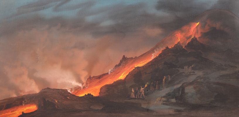 Camillo de Vito - Eruption of Vesuvius