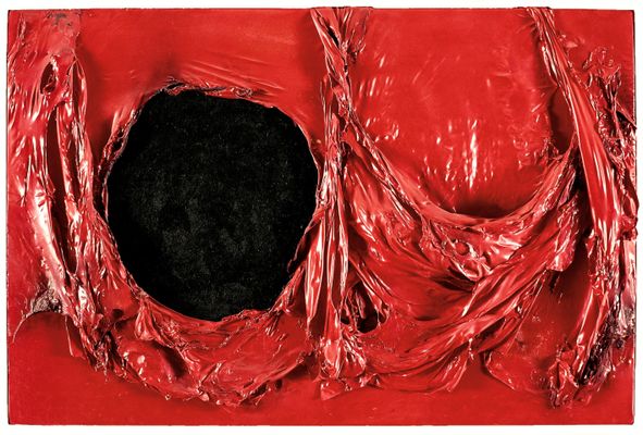 Alberto Burri - Red Plastic