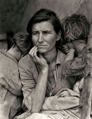 Dorothea Lange - Destitute pea pickers in California