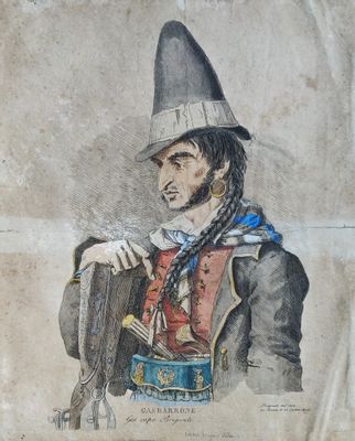 Bartolomeo Pinelli - Ritratto del brigante Antonio Gasbarrone, detto “Gasperone”