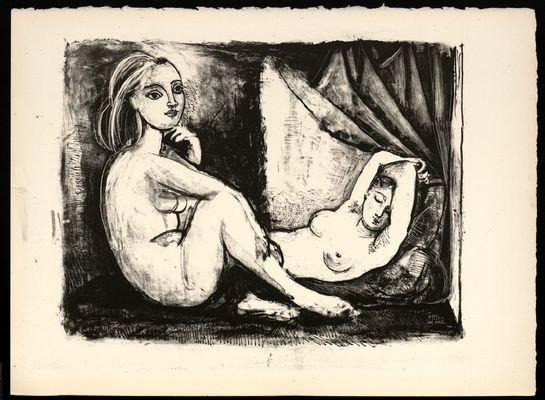 Pablo Picasso - Dos Mujeres desnudas