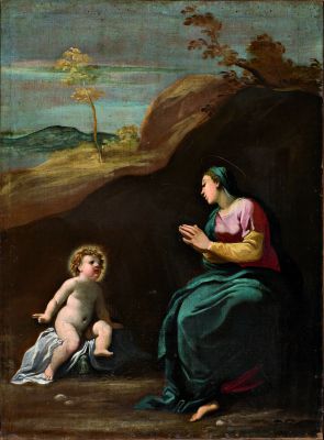 Carlo Bononi - La Vergine in adorazione del Bambino