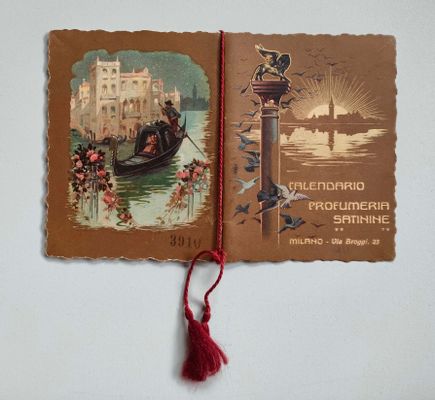 Calendario 1911 profumeria Satinine,