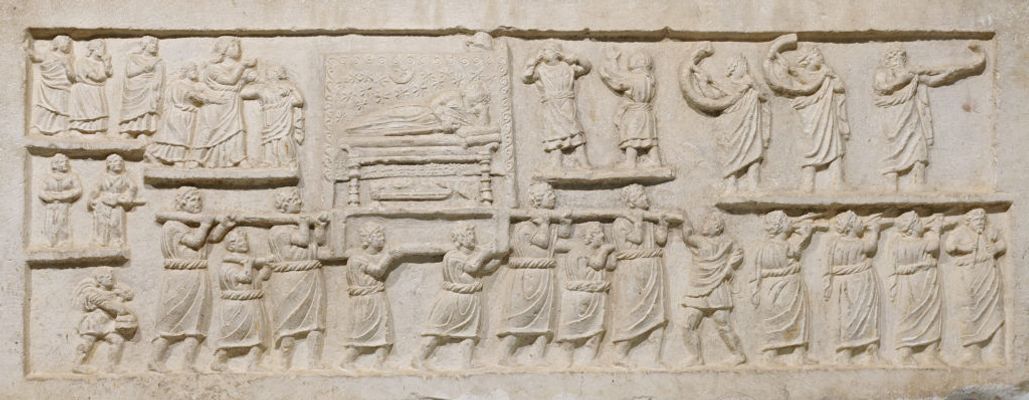 Relief with funeral procession