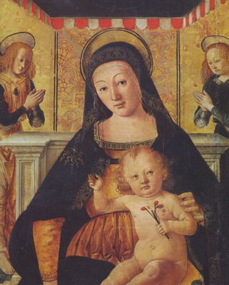 Saturnino Gatti - Enthroned Madonna with Child and Angels