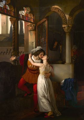 Francesco Hayez - The last kiss given to Juliet by Romeo