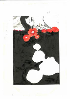 Kamimura Kazuo - NuHamanasu, “Rosa rugosa” (racconto breve). Frontespizio.  